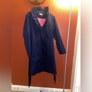 Lilly Pulitzer blue Ruffle Kelli Coat Size 14